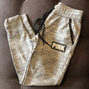 NWOT PINK jogger w/ reflective logo